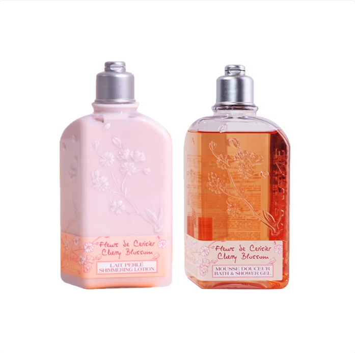 樱花身体乳沐浴露礼盒套装250ml礼物送礼盒包装